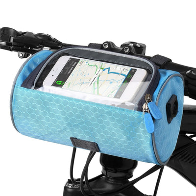 Bolsa para bicicleta con pantalla táctil, resistente a salpicaduras y multifuncional, se adapta a todas las bicicletas.