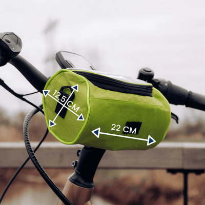 Bolsa para bicicleta con pantalla táctil, resistente a salpicaduras y multifuncional, se adapta a todas las bicicletas.