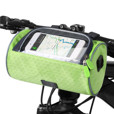 Bolsa para bicicleta con pantalla táctil, resistente a salpicaduras y multifuncional, se adapta a todas las bicicletas.