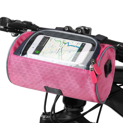 Bolsa para bicicleta con pantalla táctil, resistente a salpicaduras y multifuncional, se adapta a todas las bicicletas.