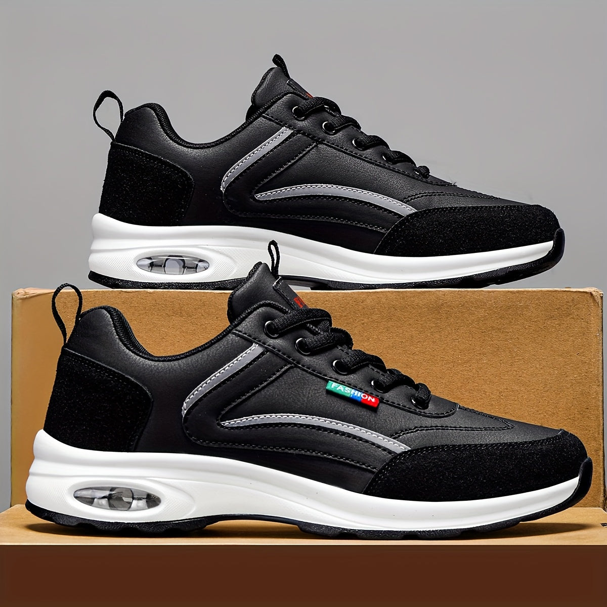 FlexStride - Zapatillas premium para hombre con suela ergonómica y cómoda