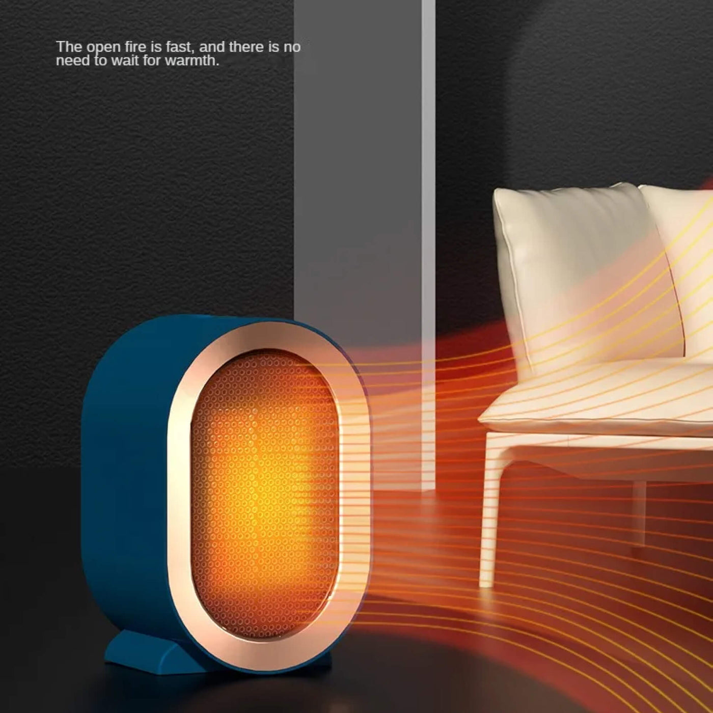 CopperGlow - Calefactor eléctrico portátil | Calefactor eficiente en energía para el hogar