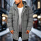 Long Men's Winter Coat with Lining – Water-Repellent and Warm