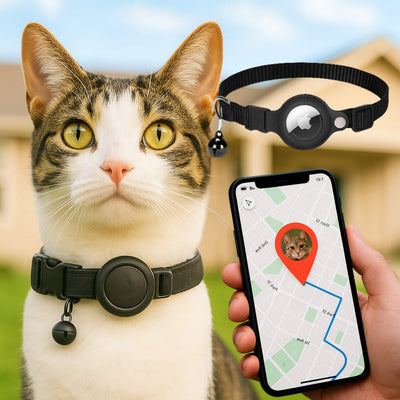 Collar GPS para gatos | Reflectante, seguro y listo para la aventura