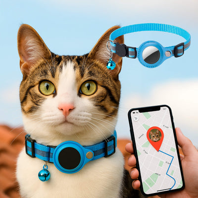 Collar GPS para gatos | Reflectante, seguro y listo para la aventura