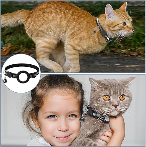 Chat, collier GPS pour animaux, sécurité, localisation précise, suivi en temps réel, enfant tenant un chat, accessoire pour animaux, promenade.