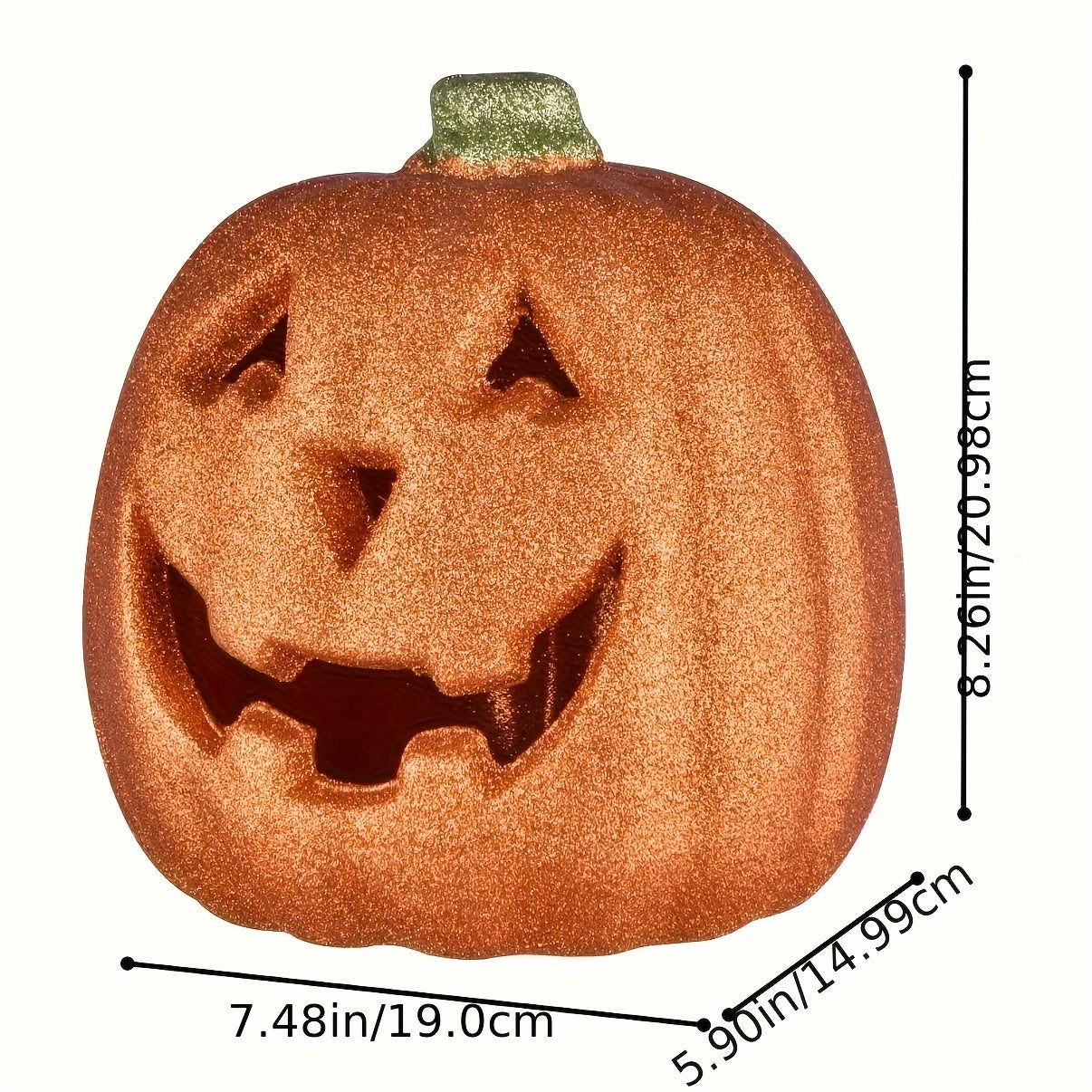 Halloween ışıklı balkabağı - Pille çalışan Jack O'Lantern dekorasyonu