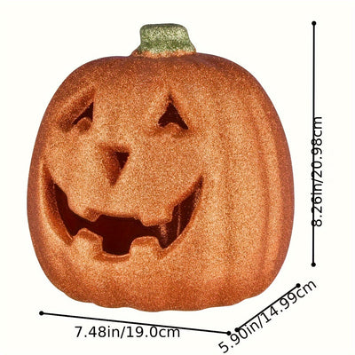 Halloween ışıklı balkabağı - Pille çalışan Jack O'Lantern dekorasyonu