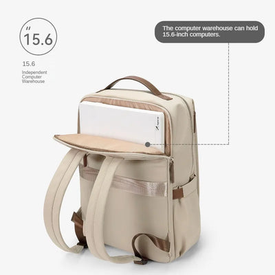 Luxetravel - Sac à dos de luxe - Convient pour ordinateur portable - Taille compacte