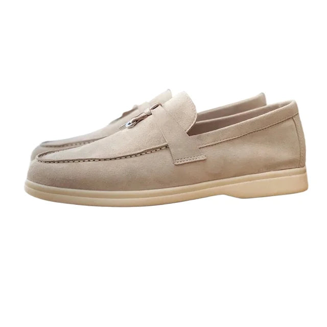 Suede moccasins for women