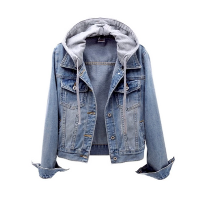 Veste en jean Anneke pour femme | Look décontracté pour tous les jours | Capuche amovible