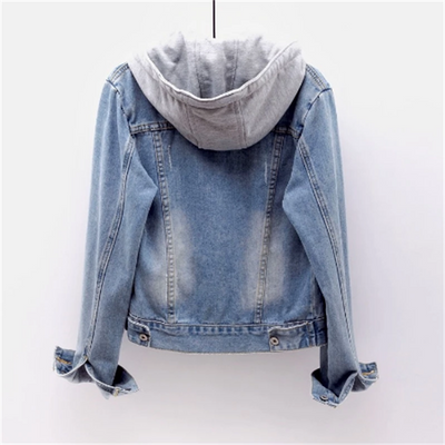 Veste en jean Anneke pour femme | Look décontracté pour tous les jours | Capuche amovible