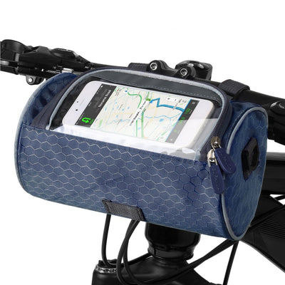 Bolsa para bicicleta con pantalla táctil, resistente a salpicaduras y multifuncional, se adapta a todas las bicicletas.