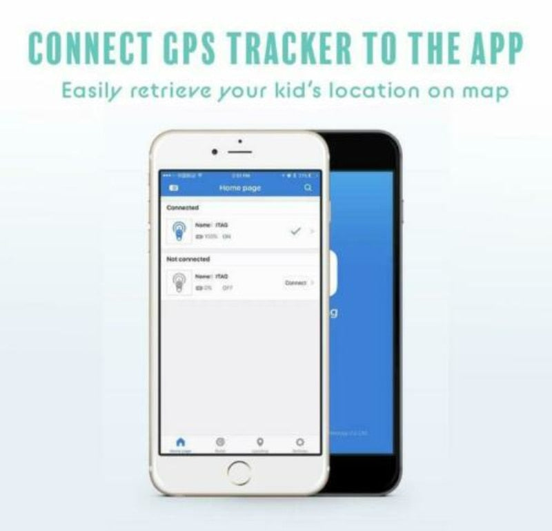 Mini GPS-sporer - Safekiddo - Sanntidslokaliseringsenhet - Sikkerhetsovervåker for barn og kjæledyr
