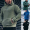 Sudadera con capucha de felpa de lujo para hombre