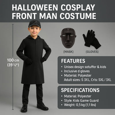 Costume de garde-chasse pour enfants, tenue de cosplay d'Halloween en polyester