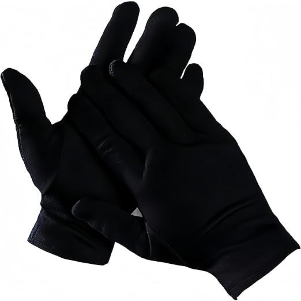 Gants noirs en latex, protection jetable, hygiène, sécurité, usage médical, nettoyage, ajustement confortable, taille unique, sans poudre.
