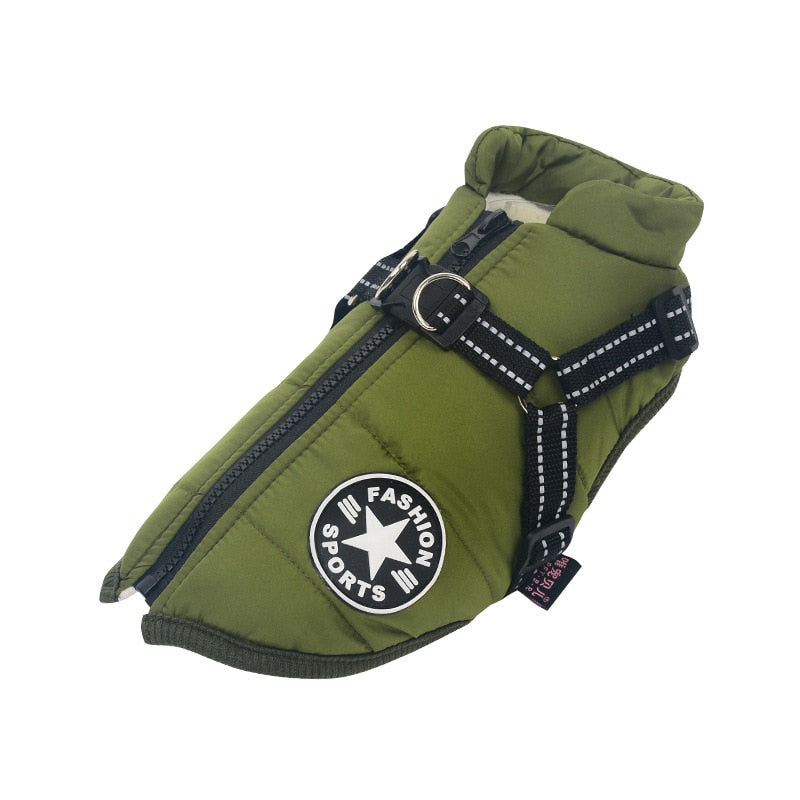 PawShield – Su Geçirmez Polar Astarlı Köpek Montu
