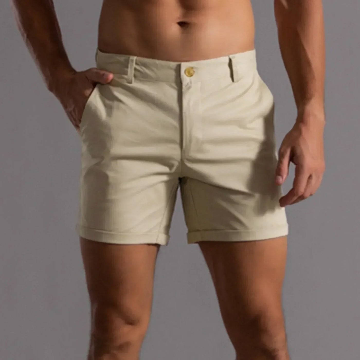 Marvis - Short chino pour homme - Short d'été - Confort décontracté