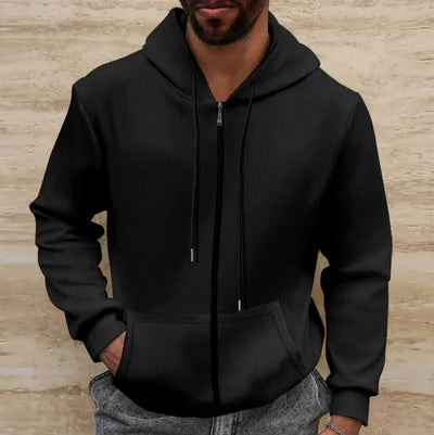 Veste homme - Texture gaufrée, mélange de fibres confortable