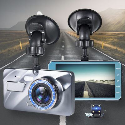 Dashcam sans fil avant et arrière avec vision nocturne - Caméra 1080P Dashboard pour voiture