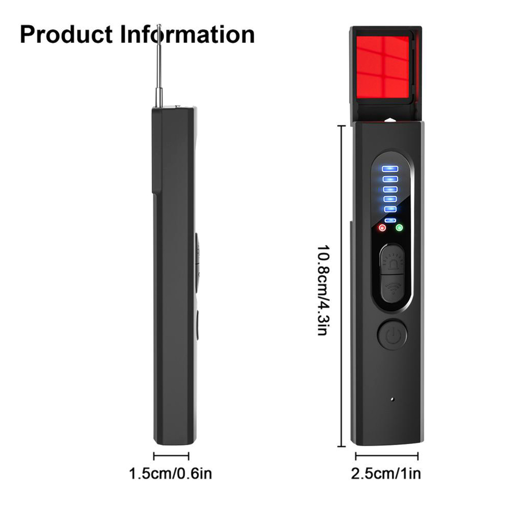 PrivacyGuard - Detector compacto de cámaras ocultas y seguridad GPS