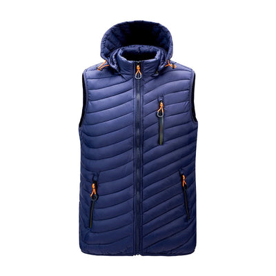 Chaqueta de invierno de plumón con aislamiento térmico para hombre