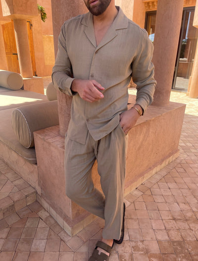 Conjunto de lino para hombre: elegancia y ligereza para el verano