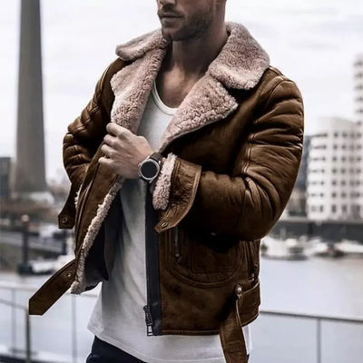El Fuerte – Chaqueta de cuero con cálido interior de lana