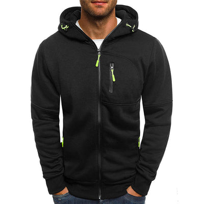 JACKS - Pull d'été léger avec fermeture éclair et capuche pour hommes
