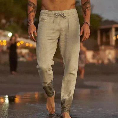LUCIAN | PANTALONES CASUALES DE LINO