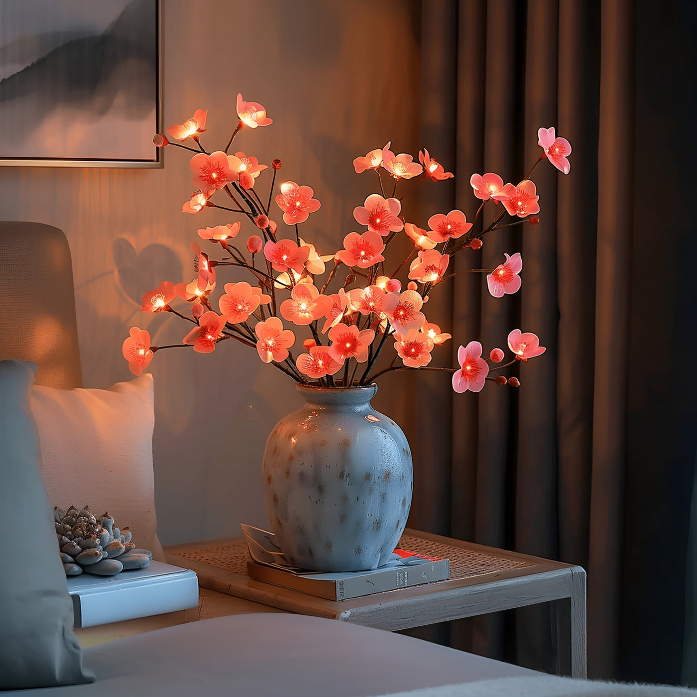 EverLeaf LED dekorativ grenlampe - elegant naturlig design for hjemme- og kontordekorasjon