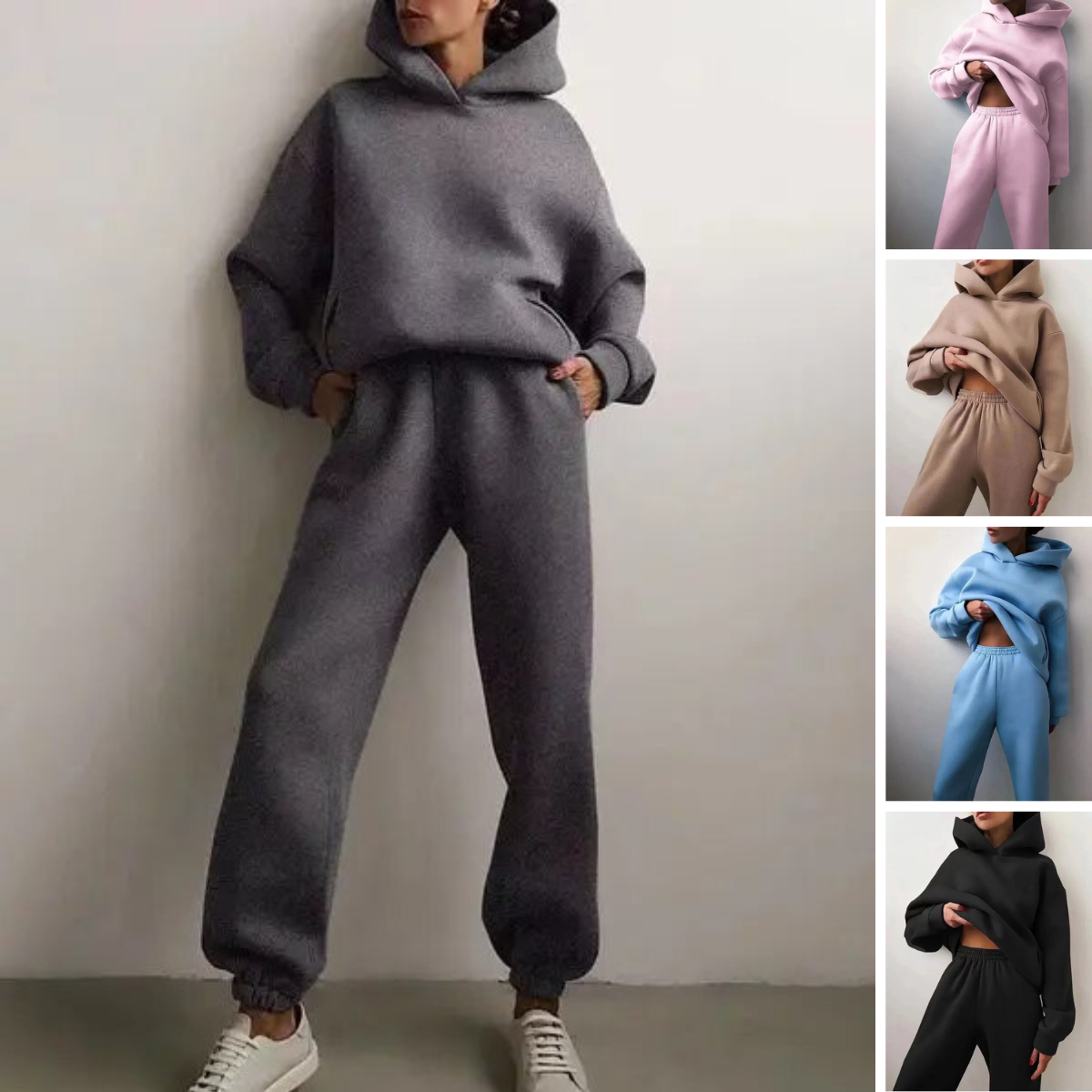 Ensemble de sweats à capuche et de pantalons de survêtement pour femmes