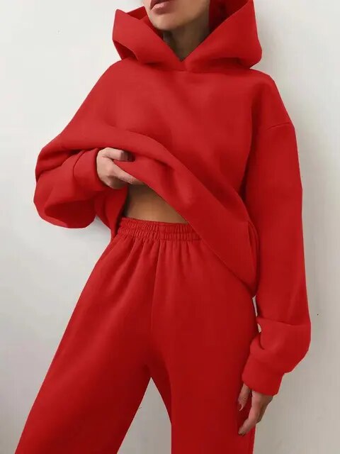 Ensemble de sweats à capuche et de pantalons de survêtement pour femmes