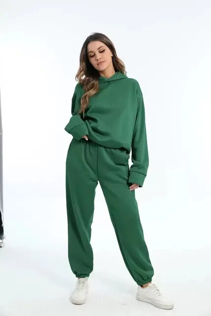 Ensemble de sweats à capuche et de pantalons de survêtement pour femmes