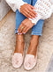 Mocasines con borlas beige