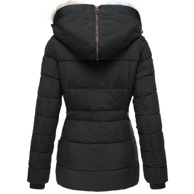 Carla - Manteau d'hiver confortable et chaud avec fourrure pour femme