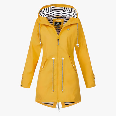Beatrice | Parka imperméable - coupe ajustable avec doublure de capuche rayée