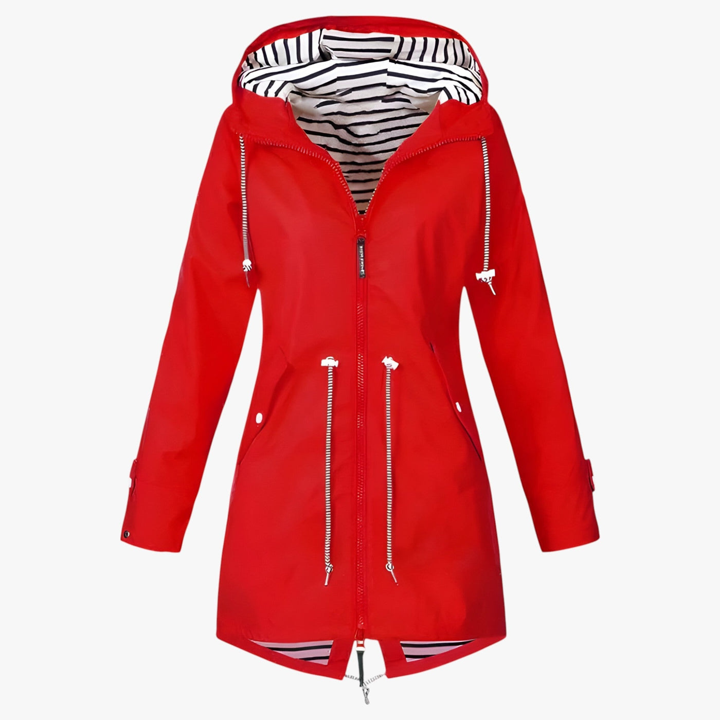 Beatrice | Parka imperméable - coupe ajustable avec doublure de capuche rayée