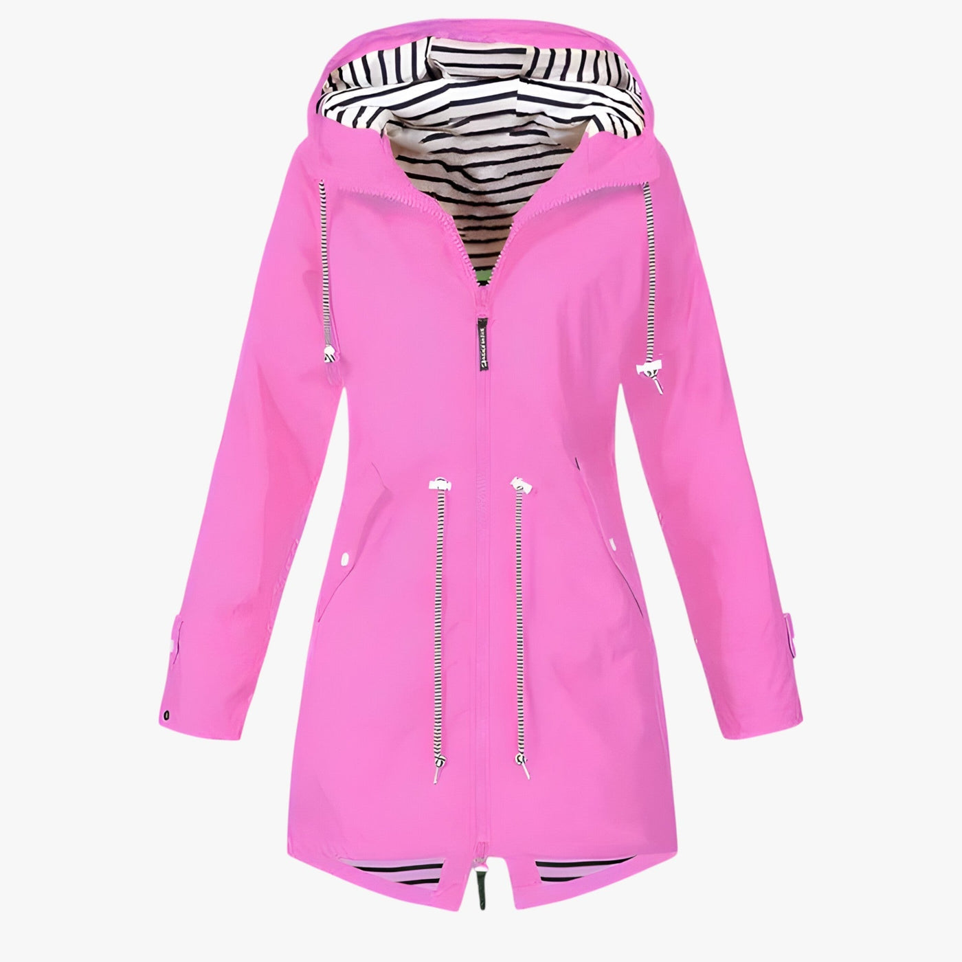Beatrice | Parka imperméable - coupe ajustable avec doublure de capuche rayée