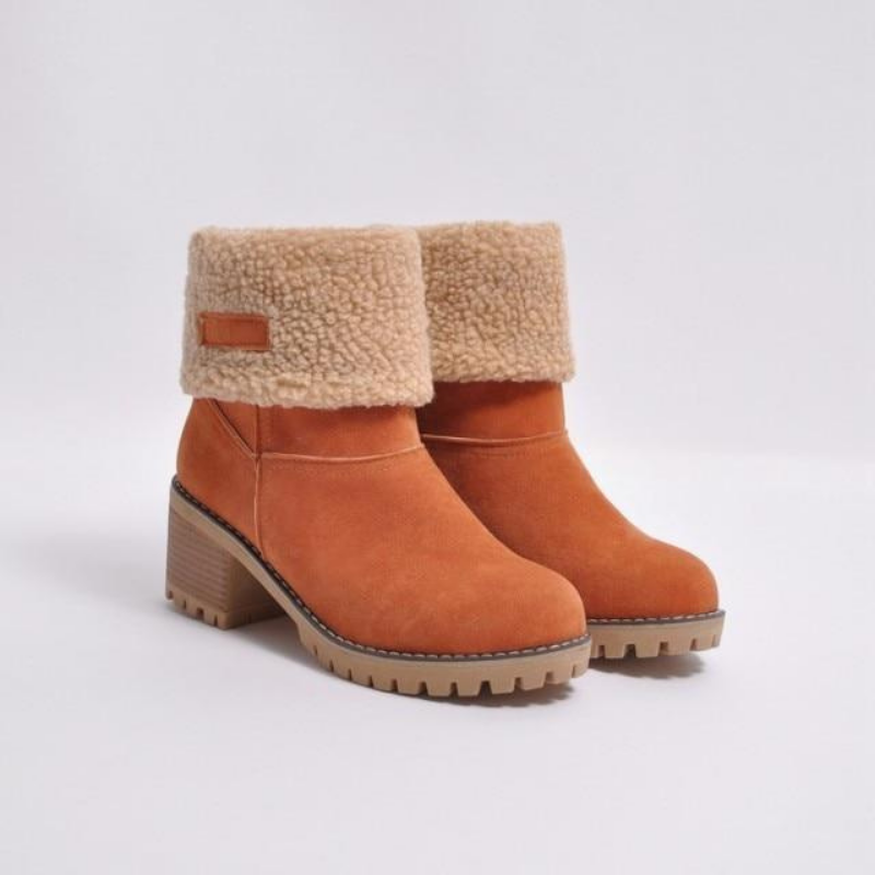 Botas de invierno cálidas y acolchadas para mujer