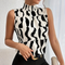 GABRIELLE | Camiseta sofisticada de cuello alto