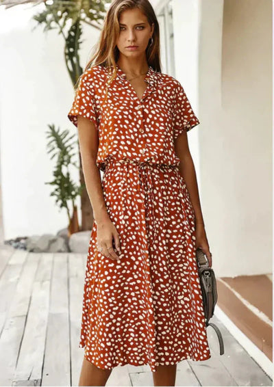 Robe vintage estivale pour femme - idéale pour l'été