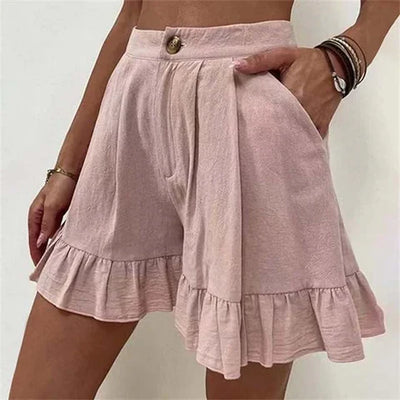 Noor - Elegantes pantalones cortos plisados