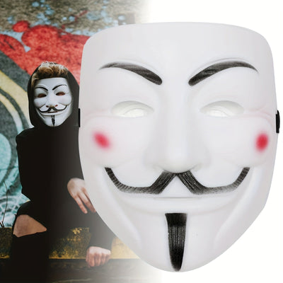 Anonim Cadılar Bayramı Maskesi | Premium Metalik Bitiriş Koleksiyonu