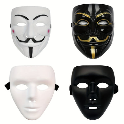Anonim Cadılar Bayramı Maskesi | Premium Metalik Bitiriş Koleksiyonu
