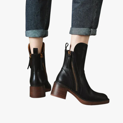 Madelyn | Kotníkové boty s blokovým podpatkem a polstrovaným komfortem pro ženy