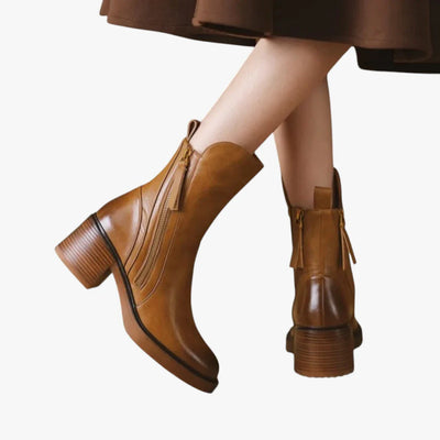 Madelyn | Kotníkové boty s blokovým podpatkem a polstrovaným komfortem pro ženy