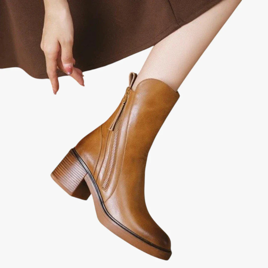 Madelyn | Kotníkové boty s blokovým podpatkem a polstrovaným komfortem pro ženy