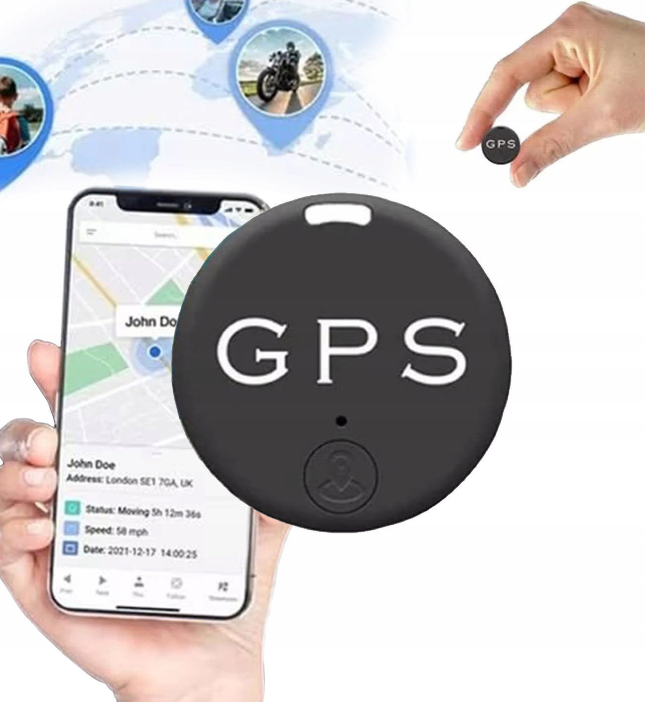 Mini dispositivo magnético rastreador GPS en tiempo real